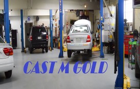 Cast m gold painting